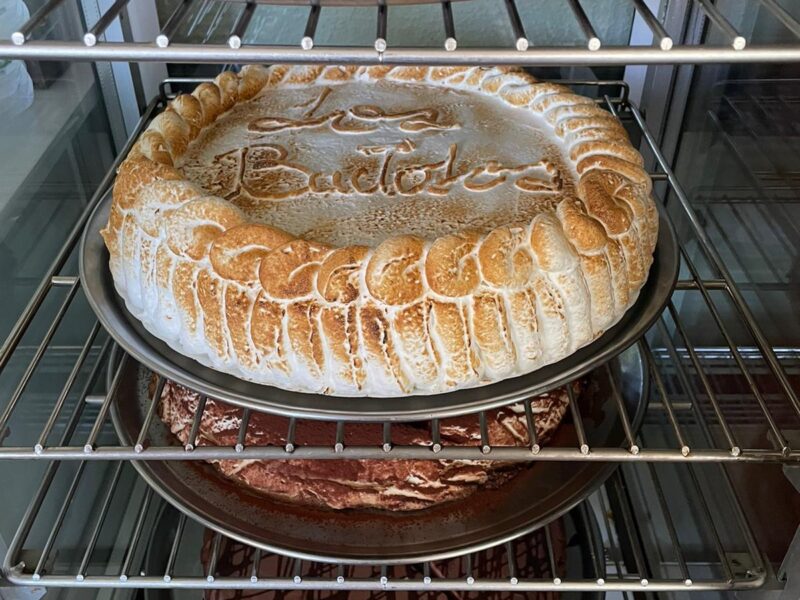 Tarta de merengue de restaurante Los Bartolos